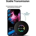 thumbnail image 4 of Mini Bluetooth Shower Speaker with Led Light, Portable Ipx4 Waterproof, Shower Wireless Speaker with Suction Cup, Waterproof Mini Bluetooth Speaker, Portable Bluetooth Speakers with Led Light (Black), 4 of 7
