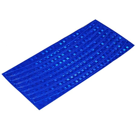 

Wheel Reflective Stickers Bike Wheel Safe Accessories Cycling Wheel Rim Stickers Reflective Decal Tape (Blue)