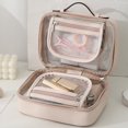 thumbnail image 4 of Multifunctional Waterproof Cosmetic Bag Makeup Box with Zipper for Female Travel, 4 of 9