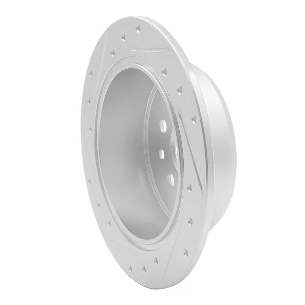Dynamic Friction Company 631-76066R DFC Brake Rotor - Drilled And Slotted - Silver