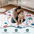 thumbnail image 6 of Baby Play Mat, Caveen Thicken Soft Cotton Baby Playmats, Foldable Anti-Slip Floor Crawling Playmat Playpen Mat for Infants and Toddlers, 50"x50", Grey, 6 of 8