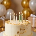 thumbnail image 4 of Velas de Cumpleaños Way to Celebrate Purpurina y Oro 8 Piezas, 4 of 4