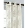 thumbnail image 2 of Penelope Cotton Blend Burnout Sheer Grommet Curtain Panel Pairs, 2 of 2