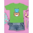 thumbnail image 3 of Cute Cat And Tiger Stack T-Shirt Juniors -Image by Shutterstock,  Medium, 3 of 4