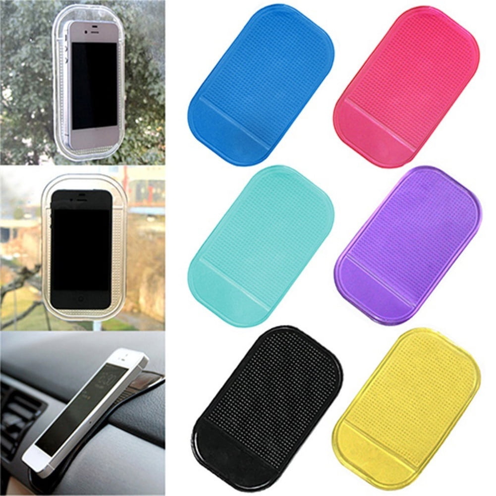 2Pcs Anti-Slip Mat Silica Gel Magic Sticky Pad For Mobile Phone Car Dashboard 