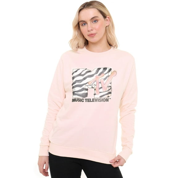 MTV Soft Zebra Women's Crew Sweatshirt