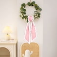 thumbnail image 6 of Wall Hangs Wreath Sash For Front Door Cotton Wreath Satin Sash Garland Ribbon Accessories WreathSash For Front Door Holiday For Wreaths Yard Doorway Indoor Outdoor Bow Bridal Shower H, 6 of 7