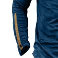 thumbnail image 3 of Mens Shirts, Mens Retro Henley Shirts Muscle Long Sleeve Button Cotton T-Shirt Slim Fit Casual Washed Top, 3 of 4