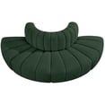 thumbnail image 4 of Meridian Furniture Arc Green Boucle Fabric Modular Sectional, 4 of 7