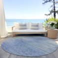 thumbnail image 6 of Addison Rugs Chantille Indoor/Outdoor Transitional Lines Denim Washable Round Rug, 8' x 8', 6 of 6