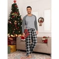 thumbnail image 5 of MINTREUS Men's Pajama Set Lightweight Sleepwear Long Sleeve Shirts and Bottoms Soft Comfy Pjs with Pockets S-4X, 5 of 7