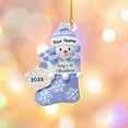 thumbnail image 6 of Personalized Baby\u2019s First Christmas Keepsake Ornament, Custom New Baby Gifts, Babys 1st Christmas Ornament 2023 Boy Or Girl Newborn, for New Mom Dad (Style 1) - 3904 (Green), 6 of 7