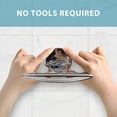 thumbnail image 2 of Super Powerful Vacuum Suction Cup Shower Soap Dish Holder, 304 Stainless Steel Bar Soap Sponge Holder for Shower, Bathroom and Kitchen Sink, 2 of 8