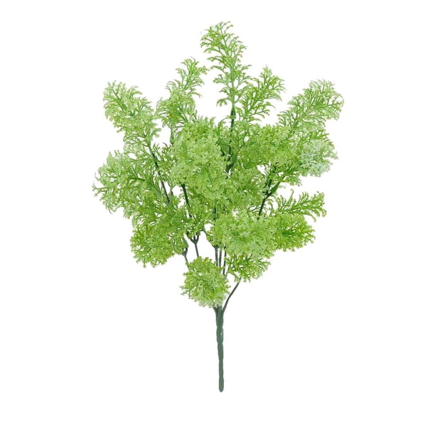 Bearachild Artificial falso colgante planta verde boda interior decoración de jardín al aire libre Plantas Artificiales 6 tenedor Blanco