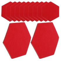 12 Pcs Hexagonal Felt Stickers Hexagon Felt Board Wall Tiles for Photo Felt Board Tiles for Wall Bulletin Tiles