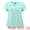 Mint Green, variant on DARING DIVA Women's Plus Tulip Sleeve V Neck T Shirts Basic Blouses 1X Mint Green