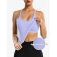 thumbnail image 5 of ANFERRY Women's Ribbed Workout Tank Tops with Built in Bra Racerback Athletic Top, 5 of 8