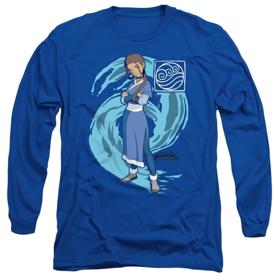 Avatar The Last Airbender Katara Water Wave Unisex Adult Long-Sleeve T Shirt
