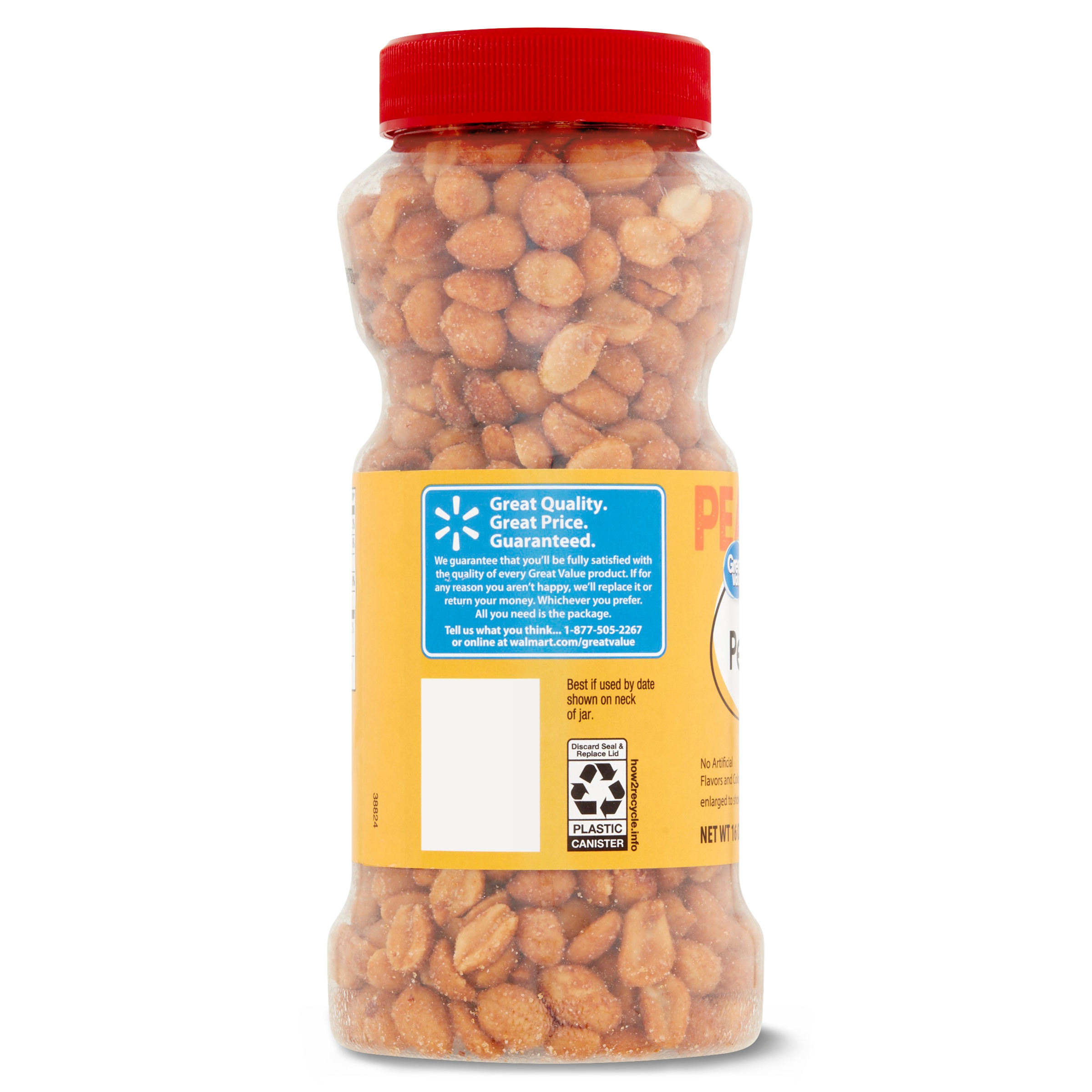 Great Value Honey Roasted Peanuts, 16 oz, Jar - image 5 of 7