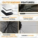 thumbnail image 5 of Parasol para parabrisas de coche – Parasol reflector plegable para coches, bloquea los rayos UV, protector solar para mantener tu vehículo fresco y libre de daños (mediano 57 pulgadas x 31 pulgadas) R, 5 of 5