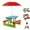Red, variant on Adjustable Kids Picnic Table with Removable Umbrella, Portable Outdoor Set for Indoor and Outdoor Use in Patio, Backyard or Garden