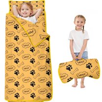Paw Prints and Bones Toddler Nap Mats for Kids Preschool,Sleeping Mat Bag or Kids,Toddler Sleeping Bag,Toddler Nap Mat or Daycare
