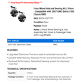 thumbnail image 2 of Front Wheel Hub and Bearing Kit 2 Piece - Compatible with 2007 GMC Sierra 1500 Classic RWD, 2 of 2