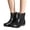 Black, variant on YOUYEDIAN Rain Boots Women Versatile Low Heel Comfy Fashion Round Toe Ankle Booties Waterproof Casual Outdoor Walking Shoes