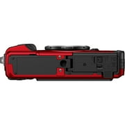 OM SYSTEM Tough TG-7 Digital Camera (Red) V110030RU000 - 12PC Accessory Bundle