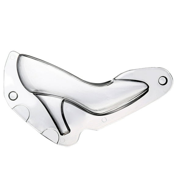 OUNONA 1Set Plastic 3D High-Heeled Shoes Shape Chocolate Mold for Diy Activities Reusable Easy to De-mold