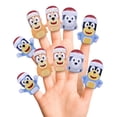 thumbnail image 1 of Set de marionetas con dedos Ginsey Bluey, 10 piezas, tema navideño, 1 of 4