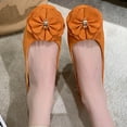 thumbnail image 6 of Viluyesy Womens Ballet Flats, Casual Fashion Comfortable Floral Round Toe Shallow Slip-On Dressy Shoes Orange US5.5, 6 of 7