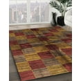 thumbnail image 2 of Ahgly Company Indoor Rectangle Abstract Saffron Red Checkered Area Rugs, 7' x 9', 2 of 6