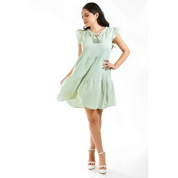 Vestido de algodon Roman Fashion Juvenil 3104 Pistache verde claro M
