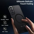 thumbnail image 5 of Magnetic Case for Samsung Galaxy S22 Plus, Translucent Matte Anti-Fingerprint,Compatible with MagSafe,Slim Fit Shockproof Protective Phone Case for Galaxy S22+ Case, S22 Plus (6.6 inch), 5 of 12