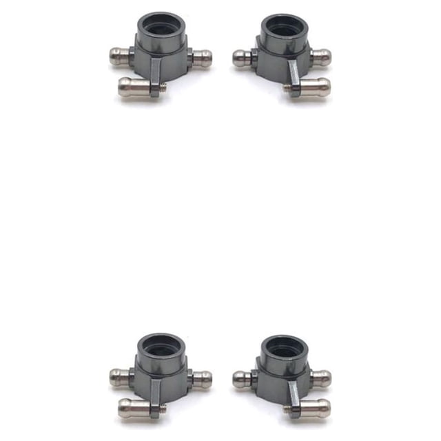 Riwesomey 1 par de copas de dirección de coche RC, copas traseras para vehículos, piezas de repuesto de actualización de juguete automotriz, Gris oscuro 2piezas