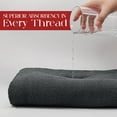 thumbnail image 6 of RIVERSIDE Oversized Bath Sheet 1 Pack 40x80 Soft Cotton Absorbent Towel 600 GSM - Gray, 6 of 8