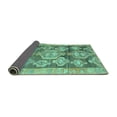 thumbnail image 2 of Ahgly Company Indoor Rectangle Oriental Turquoise Blue Traditional Area Rugs, 6' x 9', 2 of 4