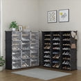 thumbnail image 4 of Zapatera Organizador Apilable para 48 Pares Anti Polvo Con Puertas, 4 of 5