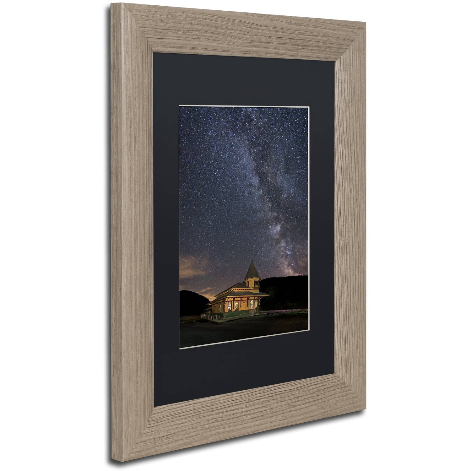 Trademark Fine Art "Stellar Depot" Canvas Art by Michael Blanchette Photography Black Matte, Birch Frame