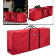 thumbnail image 3 of Large Christmas Tree Storage Bag Extra Large 9ft Dustproof Reinforced Handle for Red 165x38x76cm, 3 of 9