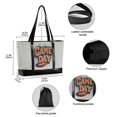 thumbnail image 2 of FORMRS Canvas Laptop Tote Bag for Women with 15.6" Computer Compartments Shoulder Handbag, Game Day, 2 of 7