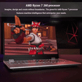 thumbnail image 2 of Lenovo Laptop Gamer LOQ, RTX 5060, 15.6" FHD (1920 x 1080), AMD Ryzen 7 260, 32GB DDR5 RAM, 1TB PCIe M.2 SSD, Wi-Fi 6, Windows 11 Home, 2 of 5