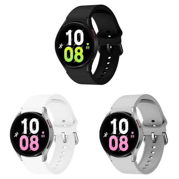 BXUXOHS (1Pack/3Pack) 20mm Silicoeng Watch Bands For Samsung Galaxy Watch 5 4 44mm 40mm Women Men, Quick Release Elastic Silicone Sport band Wristbands for Galaxy Watch 4 Classic 46mm 42mm 5 pro 45mm