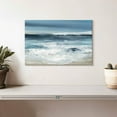 thumbnail image 2 of Elephant Stock Long Beach Waves Wall Art - Horizontal Canvas Wall Art - Living Room Wall Decor - Abstract Canvas - Blue And White Decor By Carol Robinson - 12" x 8", 2 of 8