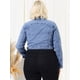 thumbnail image 5 of Women Plus Size Button Closed Cropped Denim Jacket Blue Gray 2X, 5 of 6