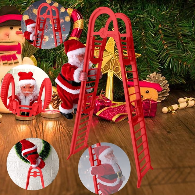 LLQkigsxse Alphabet Memory Game for Toddlers Climbing Ladder Santa Christmas Climbing Santa Doll Toy