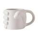 thumbnail image 1 of Taza de café con diseño de puño de 300 ml (10 oz) para hombres y mujeres, taza de té moderna para café Blanco, 1 of 9