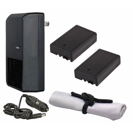 Pentax K-S2 High Capacity Intelligent Batteries (2 Units) + AC/DC Travel Charger + Nw Direct Microfiber Cleaning Cloth.