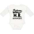 thumbnail image 3 of Inktastic Future HR Manager Boys or Girls Long Sleeve Baby Bodysuit, 3 of 5